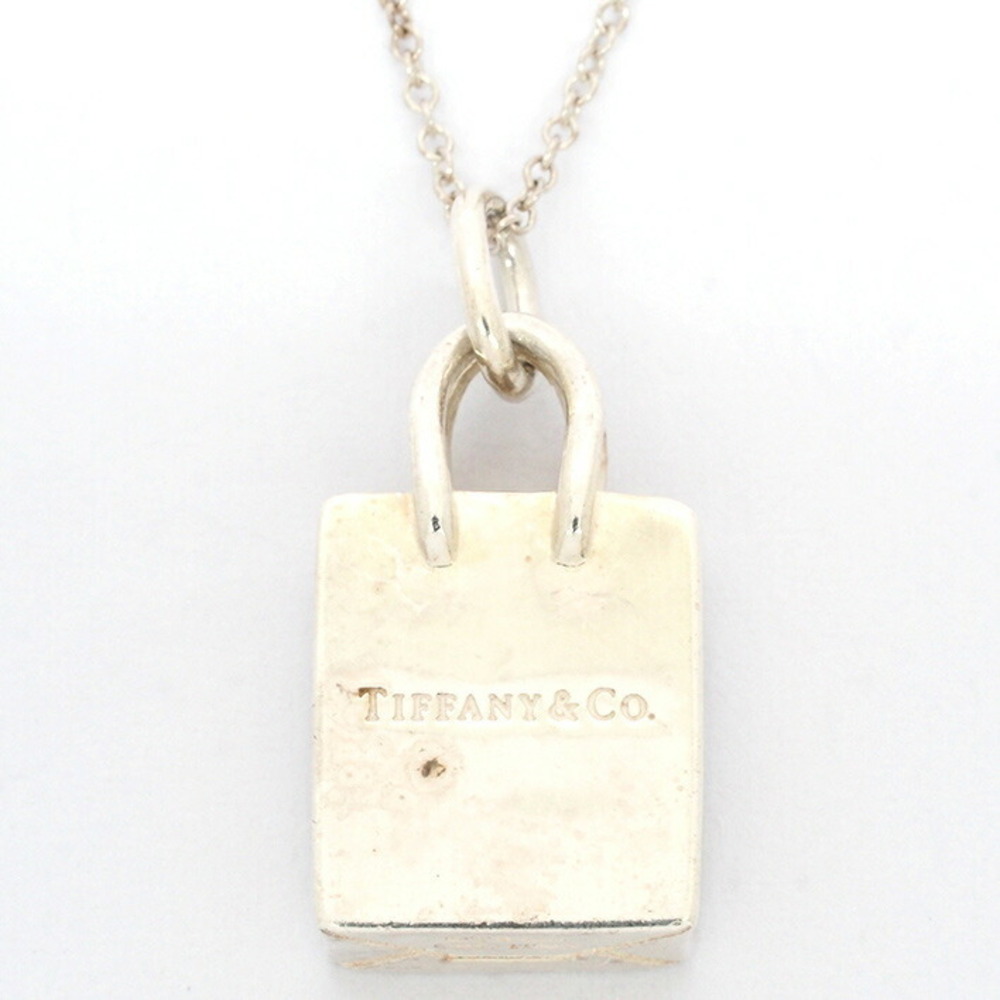 Tiffany Shopping Bag Motif Silver Pendant
